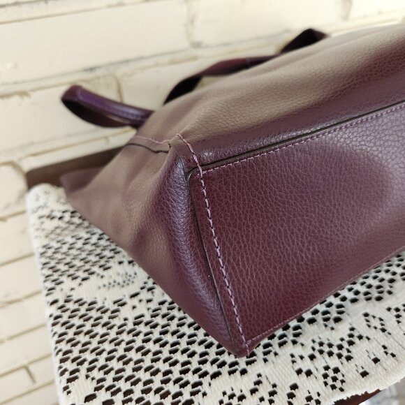 Nwot Coach Derby Rasberry Leather Shoulder Bag Tote Purse - Picture 8 of 12